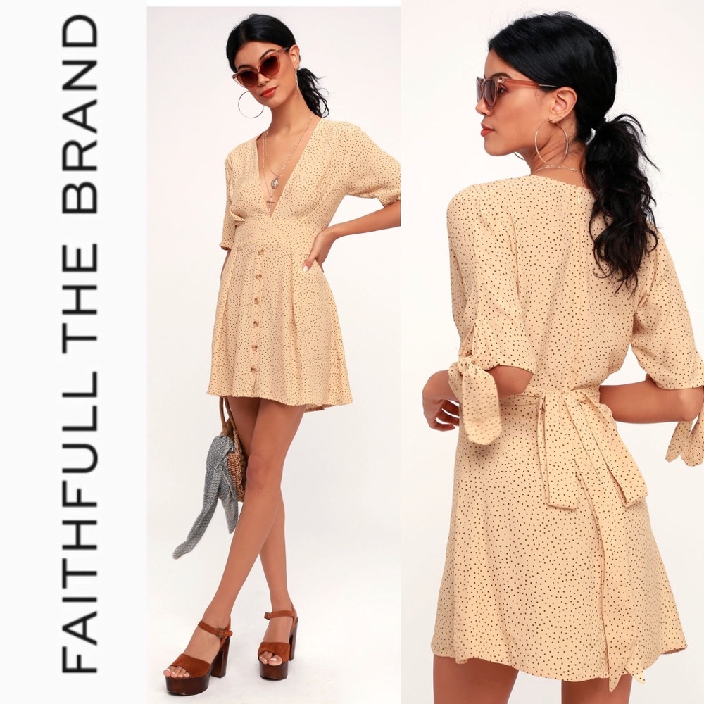 🆕 Faithfull the Brand birgit Polka Dot Mini Dress